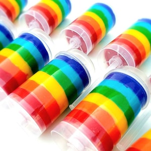 Push Pop Playdough, Playdough Party Favor, Kids Party Favors, Rainbow Party Favors, Sensory Kit Party Favor, Playdough Kit, Sensory Kit