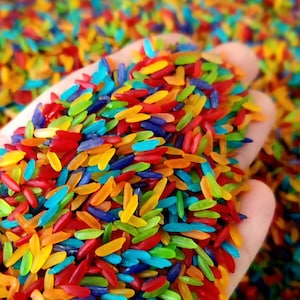Rainbow Rice, Colored Rice, Sensory Rice, Sensory Bin Supplies, Dyed Rice, Sensory Rice Bin, Sensory Bin Filler, Sensory Bin, Sensory Kit