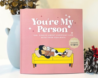 Du bist meine Person | 100+ Comics über den Alltag mit deinem Seelenverwandten | Lesbisches Buch | Romantisches WLW Jubiläum, Geburtstag, Urlaubsgeschenk