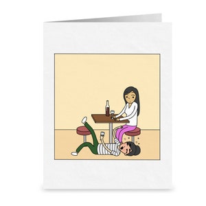 Je suis content que vous ayez une tolérance plus élevée à mon égard que l'alcool | Carte lesbienne mignonne | Cadeaux LGBTQ amusants | voeux d'anniversaire saphique | Humour
