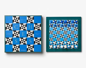 Luxury Lacquered Chess Set, Modern Coffee Table Games