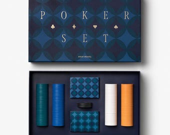 Modern Poker Set, Modern Coffee Table Games, Gifts for Him