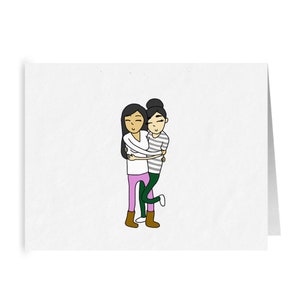 Tu es ma personne | Carte de vœux lesbienne romantique mignonne | Anniversaire de mariage LGBTQ ou cadeau de Saint-Valentin | Relation d’amour sapphique WLW