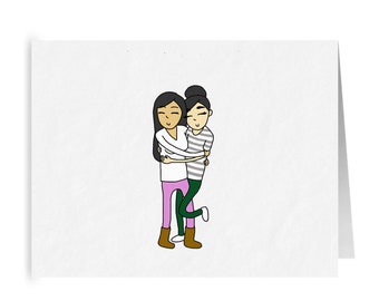 You Are My Person | Cute Romantic Lesbian Greeting Card | LGBTQ Wedding Anniversary or Valentine's Day Gift | Sapphic WLW Love Relationship