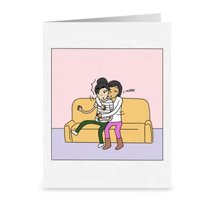 Vous sentez toujours des | incroyables Carte de vœux lesbienne romantique | Mignon cadeau d’anniversaire LGBTQ ou de Saint-Valentin | Drôle de câlin saphique WLW