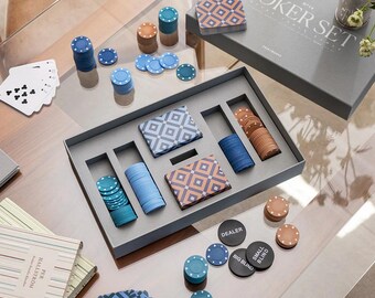 Modern Minimalist Poker Set, Luxury Poker Game Set