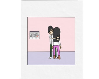 Today's My Favorite Day Because It's the Day You Were Born | Happy Birthday Lesbian Greeting Card | LGBTQ Gift | Sapphic WLW Birthday Card