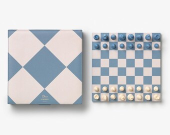 Leather Chess Set, Modern Coffee Table Games
