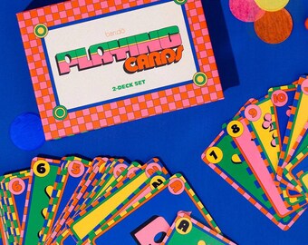 Modern Colorful Playing Cards (Double Deck, Set of Two)