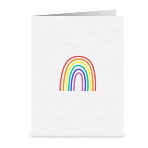 Carte de vœux RAINBOW LGBTQ | Carte de vœux LGBTQ Pride | Carte d’anniversaire lesbienne romantique | Carte de vœux romantique gay | Carte arc-en-ciel gay