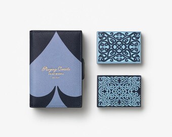 Luxury Double Playing Card Set in Leather Case