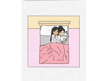 Du bist mein Lieblingslöffel | Romantische Lesbische Valentinstagskarte | Süße LGBTQ Jubiläumsgeschenke | Sapphic WLW Liebesgruß | Süßes Kuscheln