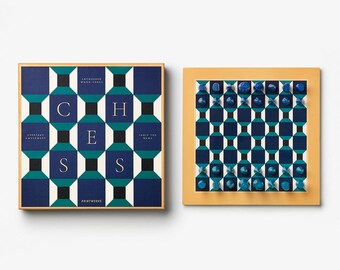 Modern Luxury Lacquered Chess Set, Modern Coffee Table Games