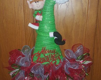 Elf Hat Wreath - Etsy
