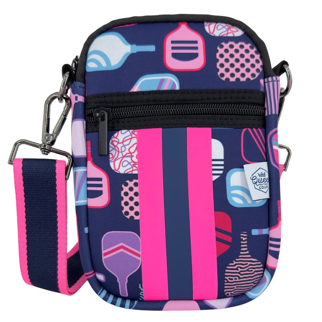 Pickleball Bag, Pickleball Print Crossbody Phone Purse, Pickleball Gift, Pickle Ball Fun