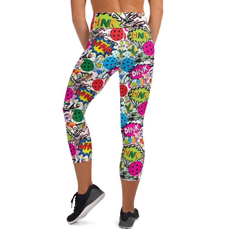 Pickleball Leggings mit Taschen - Dunkelrosa