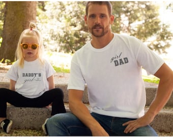 Daddy's Girl & Dad Matching Outfit | Father's Day Outfit for Daughter | Daddy's Girl Shirt | Cute Father's Day Shirt Daughter | Girl Dad