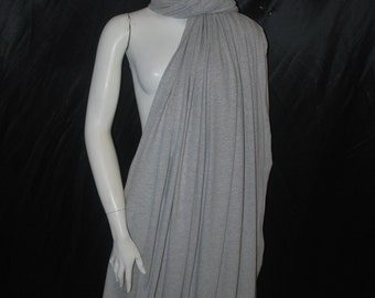 cotton 100% knit jersey fabric medium weight t-shirt/dress 8 oz HEATHER GRAY fabric by the yard