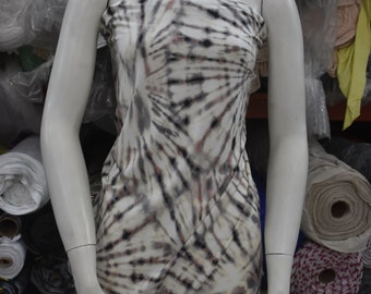 rayón spandex tejer jersey salpicaduras de tela estampado sobre hermosa fibra totalmente natural maxi vestido peso tela cortada a medida