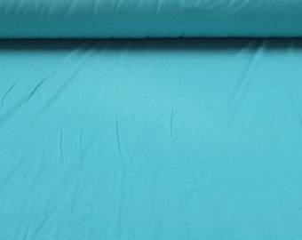 Bamboo Cotton Jersey Knit Fabric Ecofriendly t-shirt material 8 oz - Light Turquoise