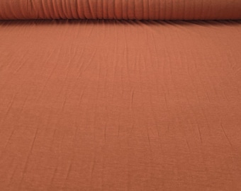 Bamboo Cotton Jersey Knit Fabric Ecofriendly t-shirt material 8 oz - Rust