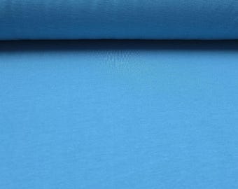 Bamboo Cotton Jersey Knit Fabric Ecofriendly t-shirt material 8 oz - Caribbean Blue