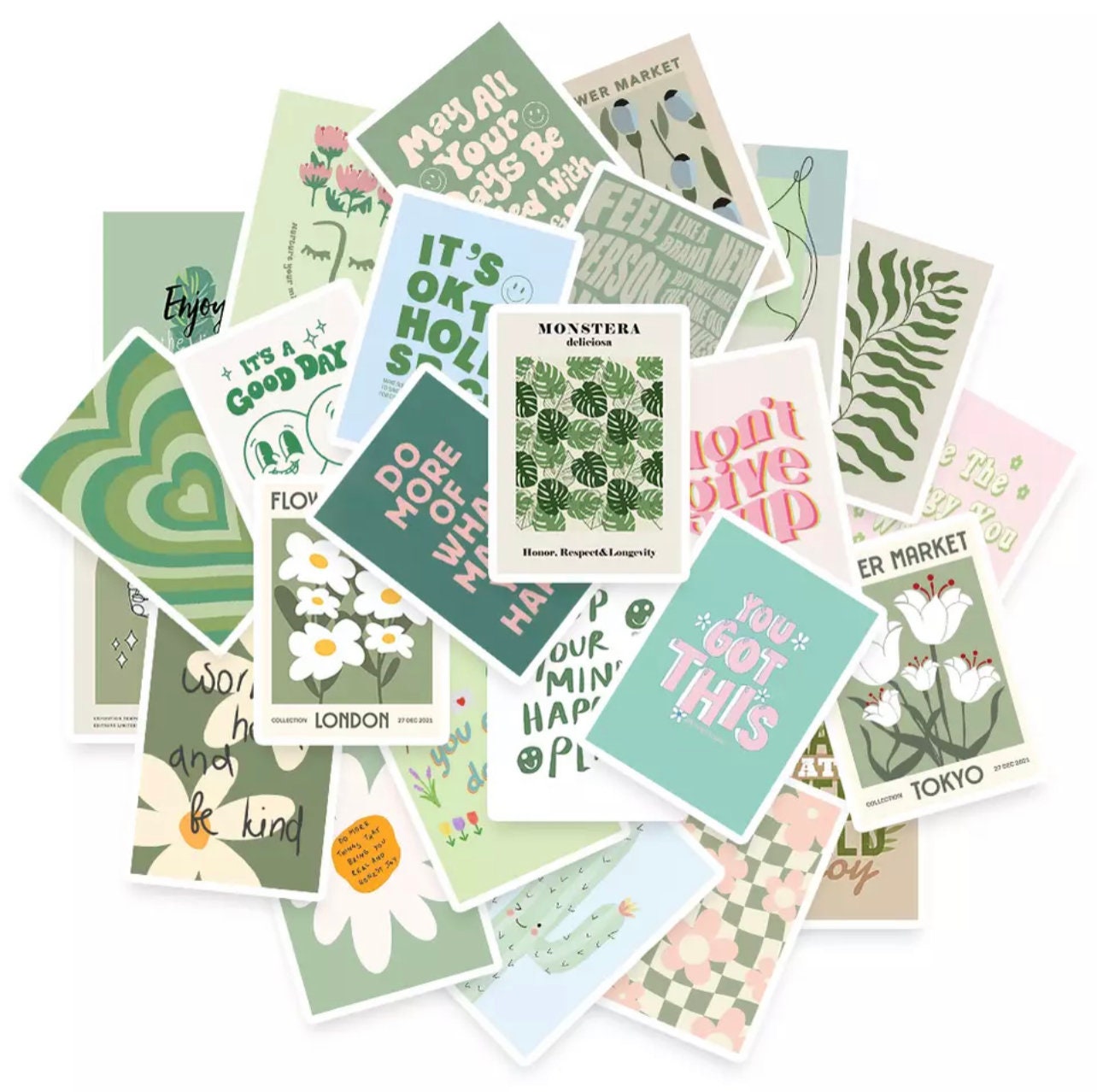 200pcs Vintage Aesthetic Stickers for Water Bottles,Vinyl Waterproof Stickers Cute Retro Journaling Scrapbooking Stickers Pack, for Laptop Phone