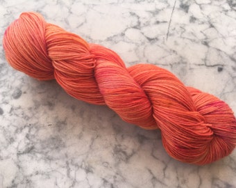 Hand dyed sock yarn 100g