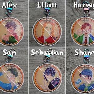 Stardew Bachelors (double sided) Keychains