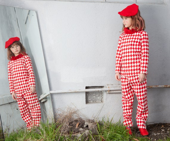 Vintage 1940’s- 1950’s kids jester costume