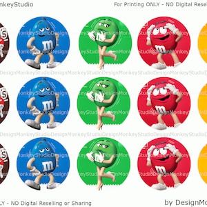 Candy 2 - INSTANT DOWNLOAD 1&quot; Bottle Cap Images 4x6