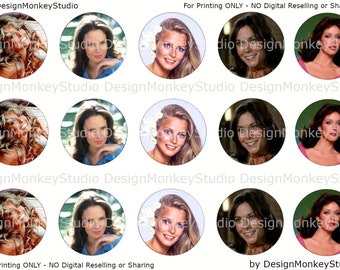 Charlie's Angels- INSTANT DOWNLOAD 1" Bottle Cap Images 4x6