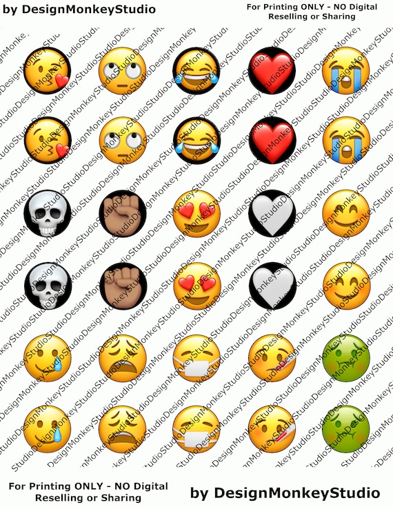 Emoji Icons INSTANT DOWNLOAD 1