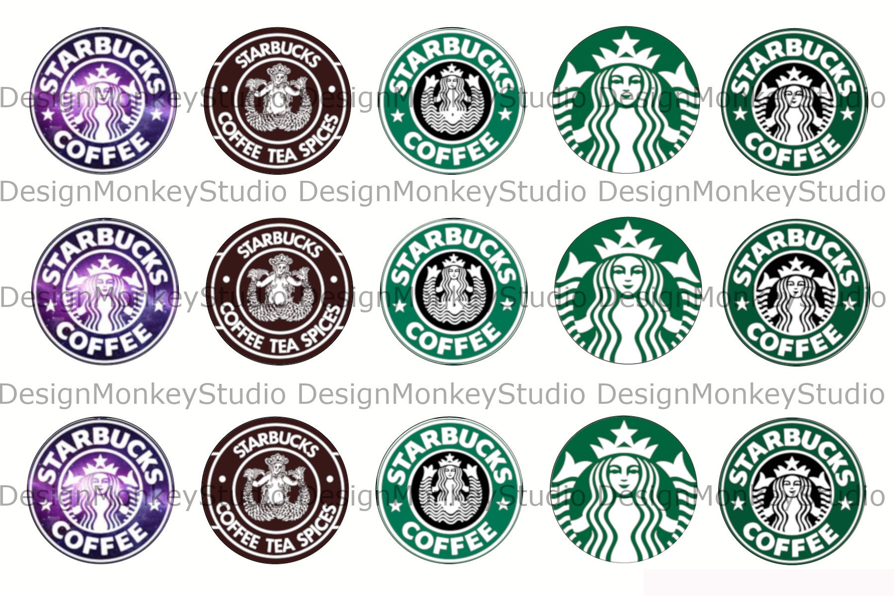 Starbucks Coffee INSTANT DOWNLOAD 1 Bottle Cap Images Etsy Canada