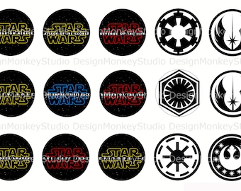 Star Wars- INSTANT DOWNLOAD 1" Bottle Cap Images 4x6