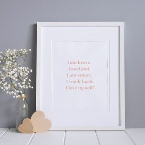 Affirmations for Every Baby, Child, Teen or Adult to Live By, Digital Download Print Jpg