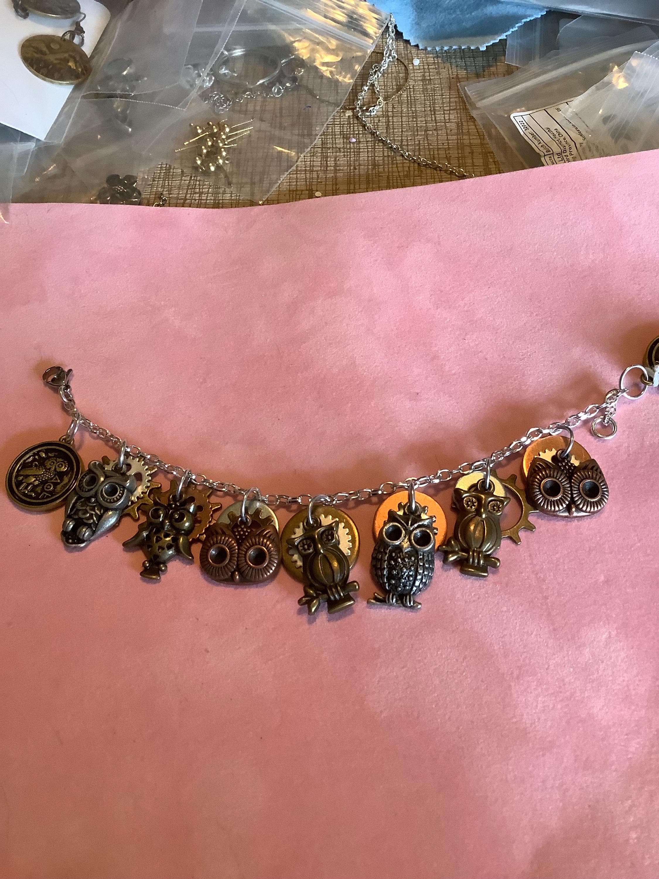 Steampunk Owl Bracelet