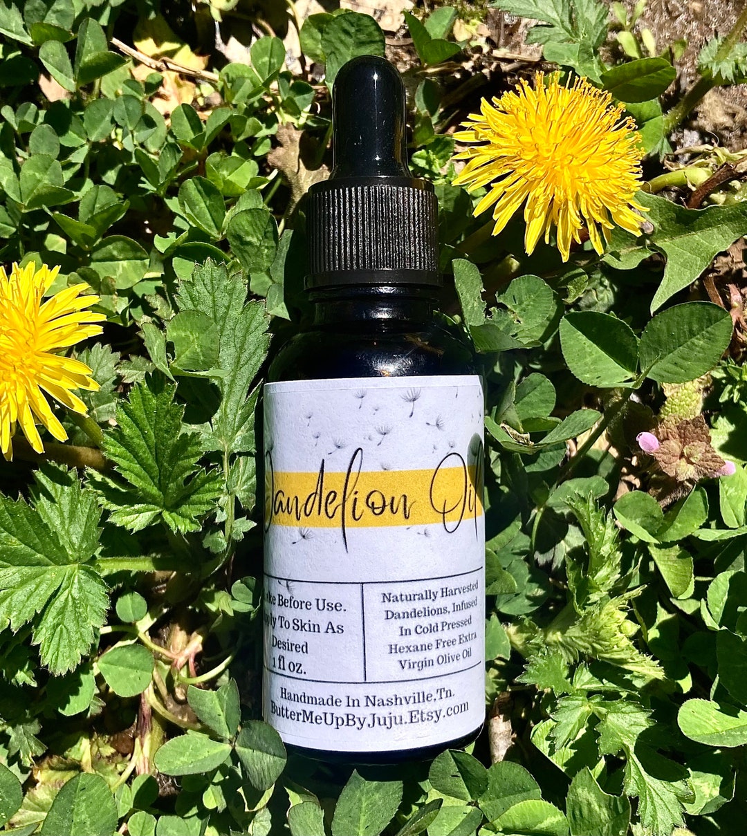 Dandelion Oil Moisturizing Skin Oil Psoriasis Eczema Sore Etsy