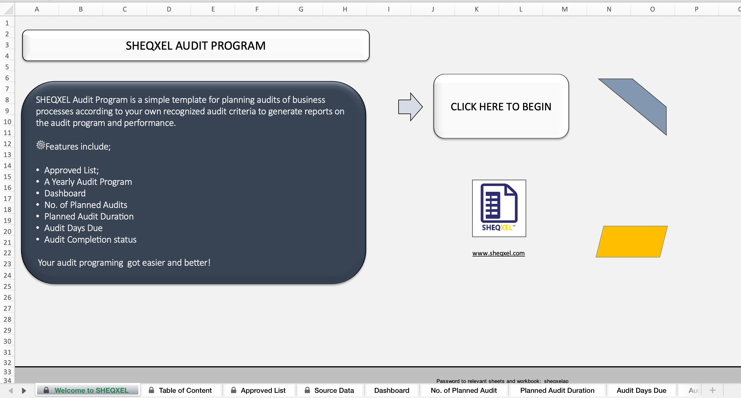 Audit Program | Health and Safety Dashboard | Excel Template - Etsy