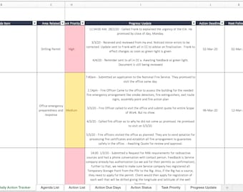 Daily Control. Register Document Control Register | Health and Safety Template | Excel Template ...