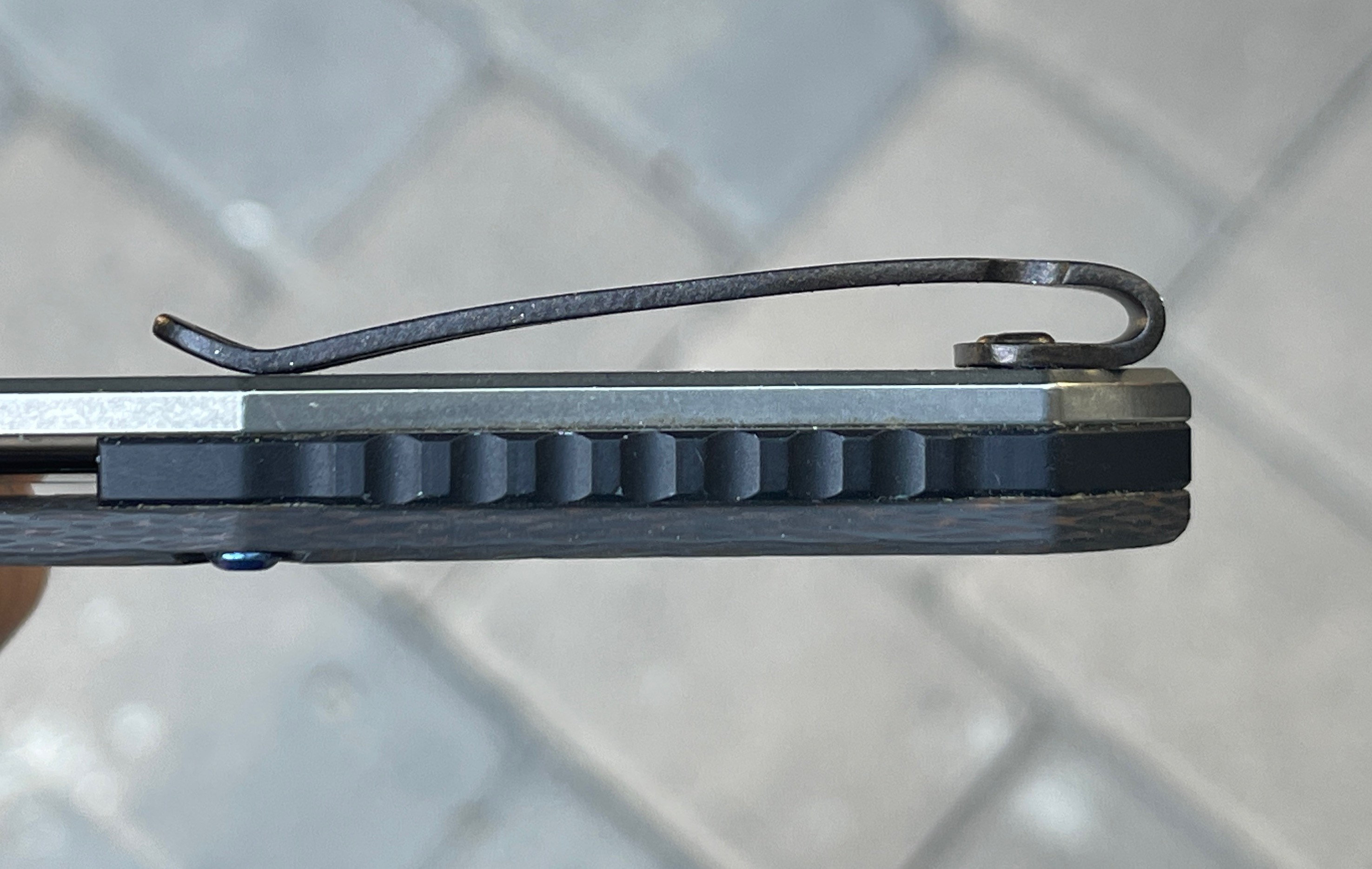 Dark Vintage Bronze Titanium Deep Carry Pocket Clip for ZT0460