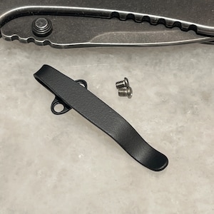 Black Titanium Deep Carry Pocket Clip Made For Kershaw CRYO 1555 1556 CRYO ll Knife