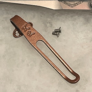 Copper Titanium Deep Carry Pocket Clip For Benchmade Osborne 940 Bugout 535 Bailout Mini Bugout Knife