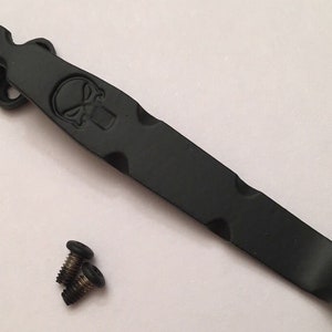 Black Titanium Pocket Clip For Zero Tolerance ZT0350 ZT0300 ZT0301 Tip Down