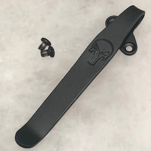 Matte Black Titanium Deep Carry Pocket Clip Made For Kershaw Leek 1660 Knife