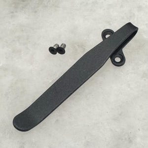 Matte Black Titanium Deep Carry Pocket Clip Made For Kershaw Leek 1660 Knife