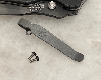Titanium Deep Pocket Clip For Zero Tolerance Knives ZT0300 ZT0350 ZT0301