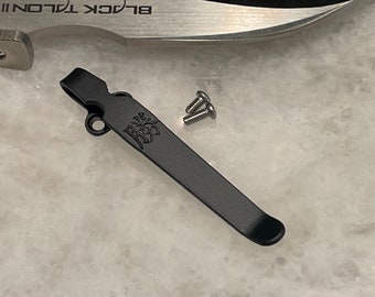 Matte Black Titanium Deep Carry Pocket Clip for Cold Steel Black