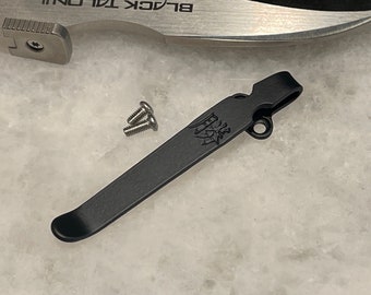 Matte Black Titanium Deep Carry Pocket Clip For Cold Steel Black Talon II Knife Folder