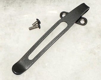 Clip de bolsillo de titanio negro para transporte profundo para cuchillo Gerber Propel Downrange